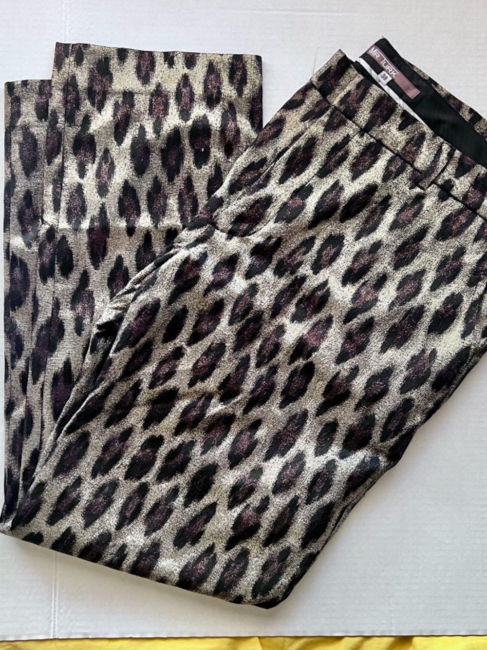 Mr. Turk Mens Leopard Slacks